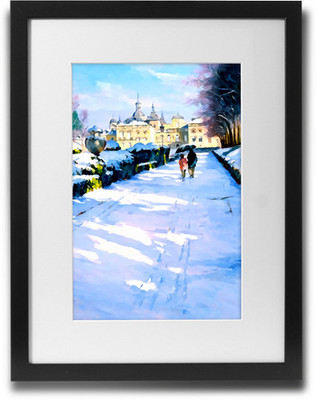 

Shaildha's Water Colour Painting Print of Winter Morning Fine Art Print(11 inch X 9 inch)