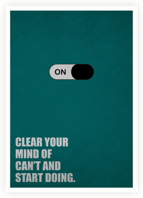 

Clear Mind Start Doing Business Quotes Paper Print(16.5 inch X 11.5 inch, Rolled)