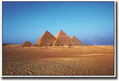 

Pyramids of Egypt Fine Art Print(12 inch X 18 inch, Rolled)