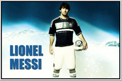 

Posterhouzz Lionel Messi Poster Poster Fine Art Print(12 inch X 18 inch, Rolled)