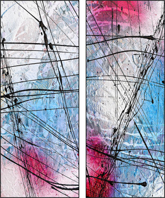 50% OFF on Pixtopper Diptych 134 Canvas Art(50 inch X 20 inch)