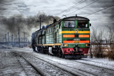 

Travellers - Train In Winter Paper Print(12 inch X 18 inch)