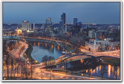 

City Aerial Paper Print(12 inch X 18 inch)