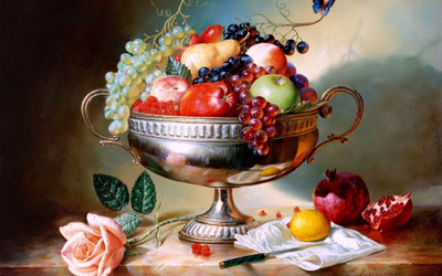 

Art For Kitchen - Fruit Paradise - Medium Size Rolled Digital Art Print On Photographic Paper(27 inch X 18 inch, Rolled)