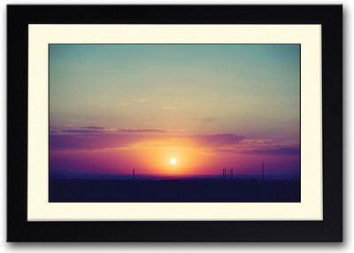 

Beautiful Sunset View Fine Art Print(14 inch X 20 inch, Framed)