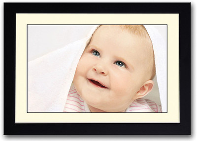 

Cute Baby With White Towel Fine Art Print(14 inch X 20 inch, Framed)