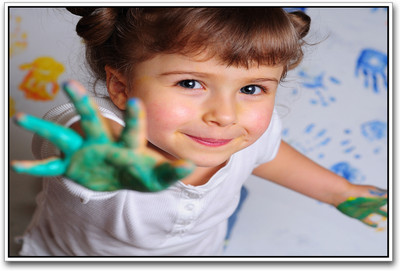 

Cute girl painting Paper Print(12 inch X 18 inch)