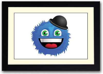 

Furry Cartoon with Hat Fine Art Print(14 inch X 20 inch, Framed)