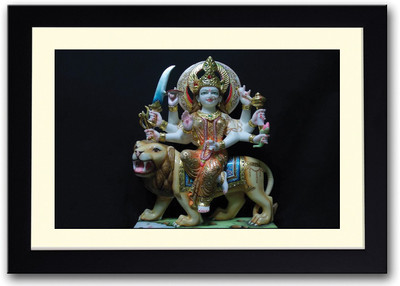 

Durga Goddess Design Fine Art Print(14 inch X 20 inch, Framed)
