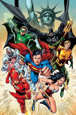 

Posterhouzz Justice Leauge Comic Poster Fine Art Print(18 inch X 12 inch, Rolled)