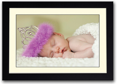 

Baby With Purple Crown Fine Art Print(14 inch X 20 inch, Framed)