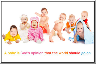 

Posterhouzz Cute Babies (Quotes) Poster Paper Print(12 inch X 18 inch, Rolled)