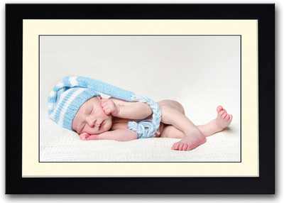 

Baby With Cute Tail Hat Fine Art Print(14 inch X 20 inch, Framed)