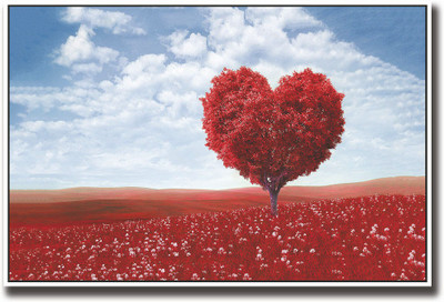 

Red heart tree Fine Art Print(12 inch X 18 inch, Rolled)