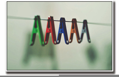 

Posterhouzz Colourful clips Fine Art Print(12 inch X 18 inch, Rolled)