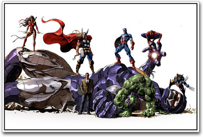 

The Avengers power Paper Print(12 inch X 18 inch)