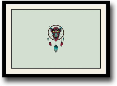 

Colourful amazing Owl Fine Art Print(10 inch X 14 inch, Framed)