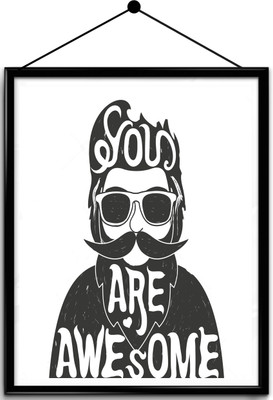 

Motivational quote framed posters Paper Print(16.5 inch X 13.7 inch, Framed)
