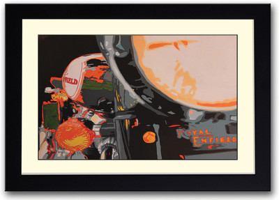 

Artistic Royal Enfield Fine Art Print(14 inch X 20 inch, Framed)