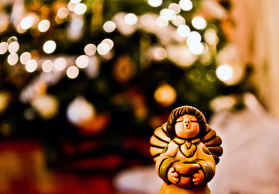 

Tallenge - Christmas Art - Angel With Bokeh - Unframed Rolled A3 Size Poster Paper Print(16.5 inch X 11.6 inch, Rolled)