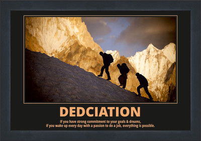 

Motivational Poster Extra Large with 1" broad Frame Fine Art Print(18 inch X 26 inch, Framed)