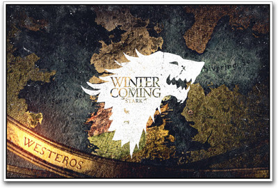 

Winter is Coming Stark Paper Print(12 inch X 18 inch)