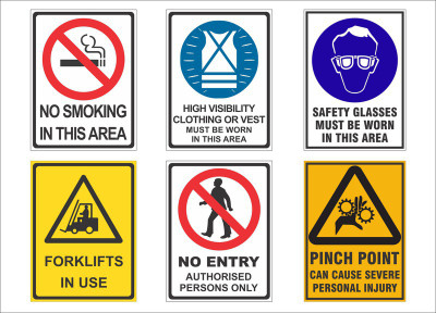 

SAFETY WARNING WALLPAPER ON FINE ART PAPER Fine Art Print(19 inch X 13 inch, Rolled)