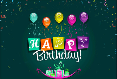 

Happy Birthday Balloons Photographic Paper(13 inch X 19 inch, Rolled)