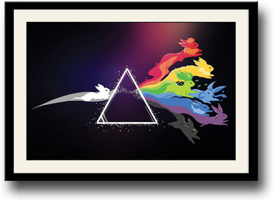 

Rabbits through Prism Fine Art Print(10 inch X 14 inch, Framed)