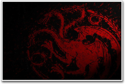 

Dragons Game of Thrones House Targaryen stunning Paper Print(12 inch X 18 inch)