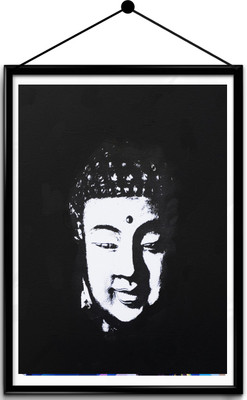 

Calm buddha framed poster Paper Print(16.5 inch X 13.7 inch, Framed)