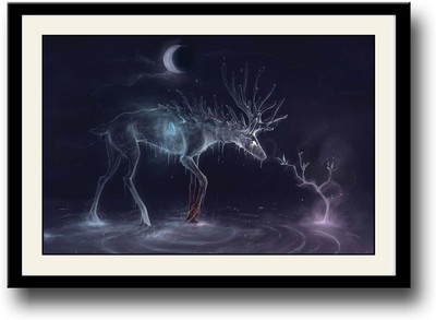 

Reindeer made of water Fine Art Print(10 inch X 14 inch, Framed)