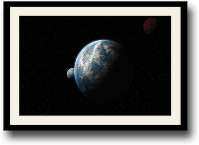 

Scientific space Fine Art Print(10 inch X 14 inch, Framed)