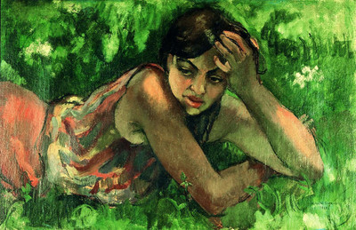 

Tallenge - Hungarian Gypsy Girl By Eminent Indian Artist Amrita Sher-Gil - A3 Size Premium Quality Rolled Poster Paper Print(16.5 inch X 11.7 inch, Rolled)