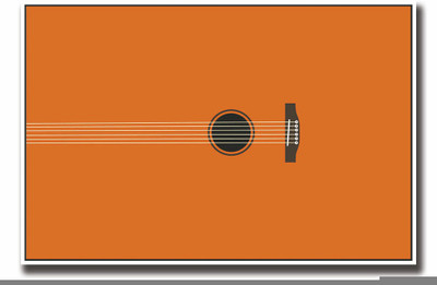 

Posterhouzz Guitar Minimalistic Fine Art Print(12 inch X 18 inch, Rolled)