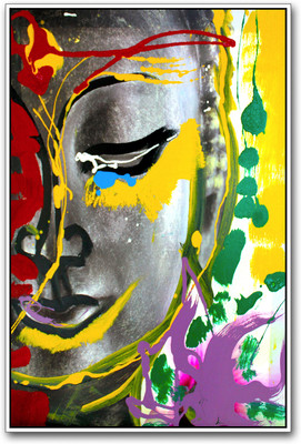 

Lord Buddha Painting Paper Print(18 inch X 12 inch)
