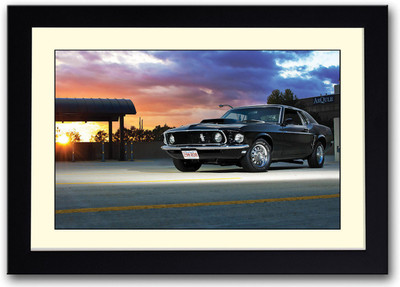 

Black Vintage Car Fine Art Print(14 inch X 20 inch, Framed)