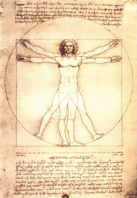 

Posterhouzz Vitruvian Man by Leonardo da Vinci Poster Fine Art Print(18 inch X 12 inch, Rolled)