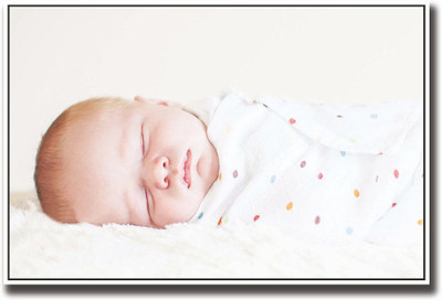 

Baby wrapped in polka dot Fine Art Print(12 inch X 18 inch, Rolled)
