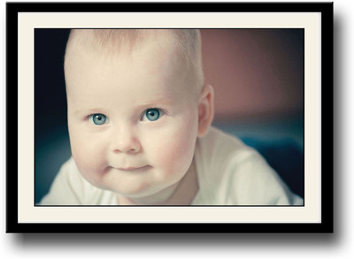 

Cute baby with Blue Eyes incredible Fine Art Print(10 inch X 14 inch, Framed)