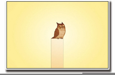

Posterhouzz Brown Owl artistic Fine Art Print(12 inch X 18 inch, Rolled)