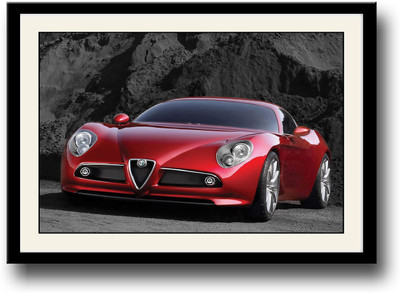 

Amazing Red Sports Car Fine Art Print(10 inch X 14 inch, Framed)