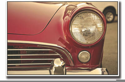 

Posterhouzz Vintage car in red colour Fine Art Print(12 inch X 18 inch, Rolled)