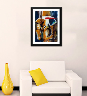

Tallenge - Abstract Art - Ganpati Vinayak - Framed Digital Art Print On Photographic Paper(24 inch X 18 inch, Framed)