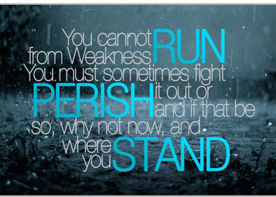 

Posterhouzz You Cannot Run Paper Print(12 inch X 18 inch, Rolled)