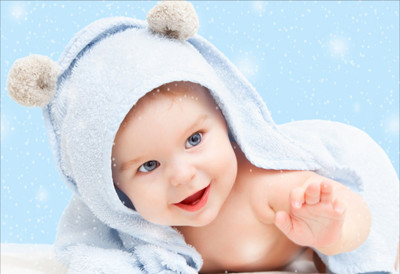 

Cute New Born Baby / Non-Tearable Synthetic Sheet Poster Pb128 Fine Art Print(13 inch X 19 inch, Rolled)