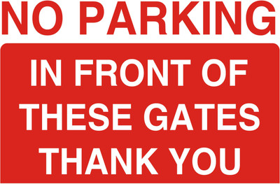 

No Parking Thank You Photographic Paper(13 inch X 19 inch, Rolled)