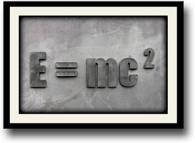 

E=mc square Fine Art Print(10 inch X 14 inch, Framed)