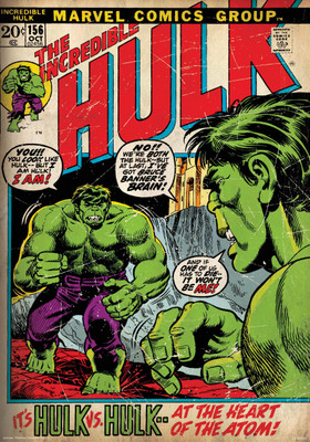 

Hulk vs Hulk poster (Officially Licensed) Paper Print(24 inch X 16 inch, Rolled)