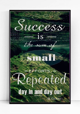 

Motivational Quotes 004 Paper Print(18 inch X 12 inch, Framed)